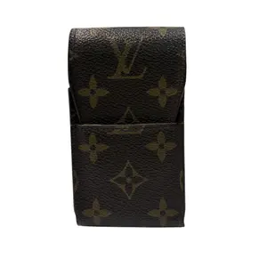 Pre-owned Louis Vuitton Canvas Small Leather Goods Monogram Cigarette Case