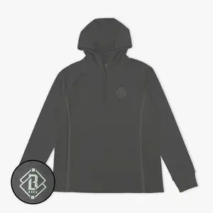 Diamond Tech Knit Zip Youth Hoodie - Charcoal