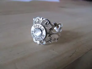 Bullet Ring-9mm Special Crystal Accent with Unique Design and High-Quality Finish