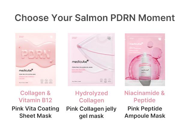 [NEW] [medicube] PDRN Pink Peptide Ampoule Mask 6EA | Signature Salmon PDRN Serum Infused Second-skin Fit Sheet | Uneven Skin Tone Care for Glow & Hydration | K-beauty, Korean Skincare, (23ml x 6ea)