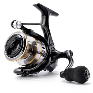 RY Spinning Fishing Reel 5.2:1 Gear Ratio – Saltwater & Freshwater Reel for Crappie, Catfish, Bass – 1000/2000/3000/4000/5000/6000 Series – Ultralight 17.6 lbs Aluminum Spool – Smooth Drag Fishing Gear