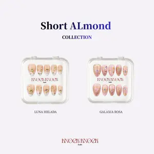 KNOCK.KNOCK BEAUTY | 10PCS Handmade Press-On Nails – Short Almond Collection