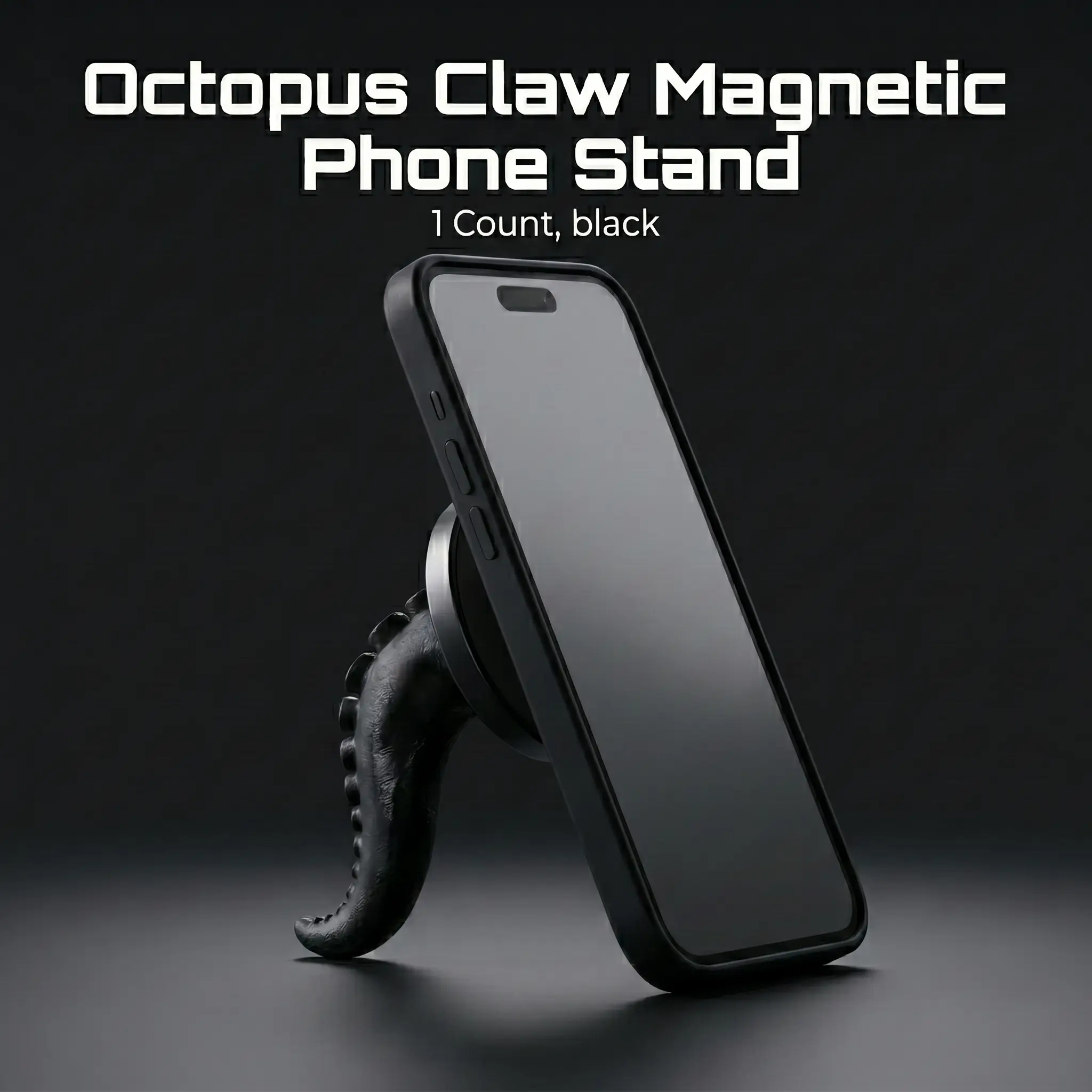 1 Count Cool Octopus Tentacle Phone Stand, Flexible Silicone Phone Grip, Desk Stand for Video Watching