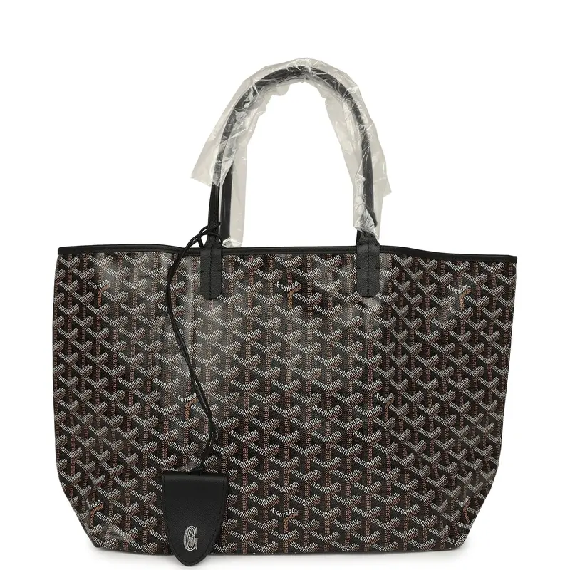 ‮ enidrayoG drayoG ‬ Black Ｓａｉｎｔ Ｌｏｕｉｓ Tote Bag Palladium Hardware |