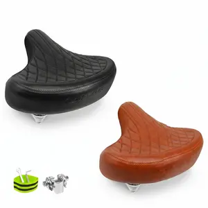 BUCKLOS Ergonomic Gel Foam Wide Bicycle Seat - Comfortable for Adults - Fits Ebikes, Beach Cruisers, Stationary Bikes, Mtb, Road Bike - Essential Ebike Part for Outdoor Sports