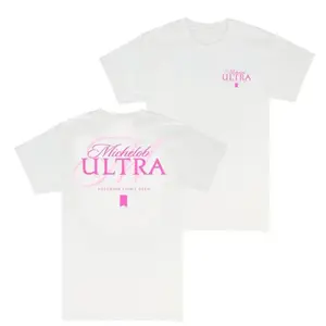 Michelob Ultra Pink Color T- Shirt  - 2 Side - Mix And Match - From Classic To Bright - Unisex Fashion Choices - Fit For All