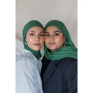 VELA Medina Green Solid Modal Hijab