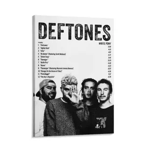 Rock Band Deftones Poster retro Canvas Art Room Aesthetic And Wall Picture Living Decor Gift（3）