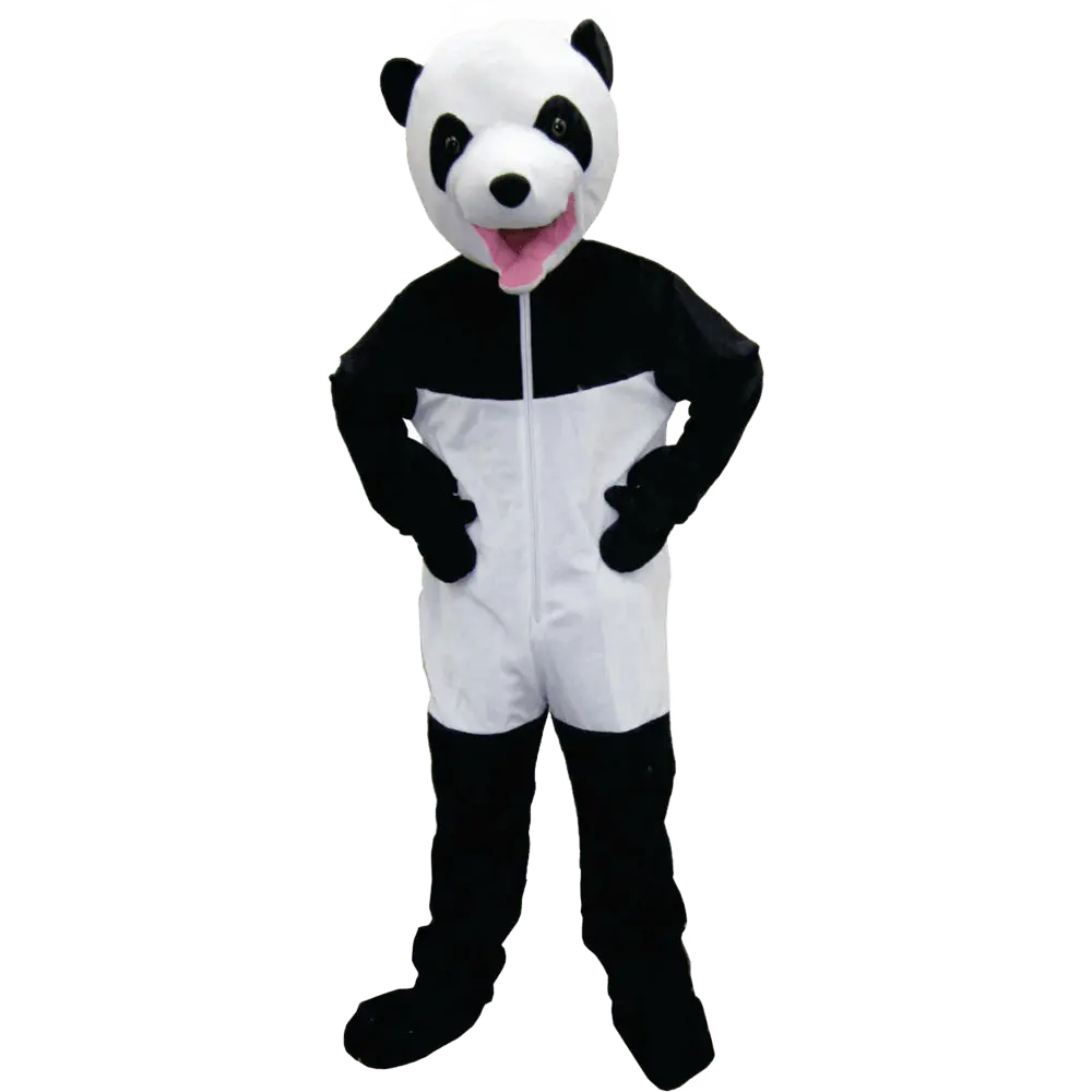 Giant Panda Costume For Kids | Black & White Full Body Jumpsuit with Head Mask - Perfect For Cosplay, Birthday, Animal Theme Party & School Play