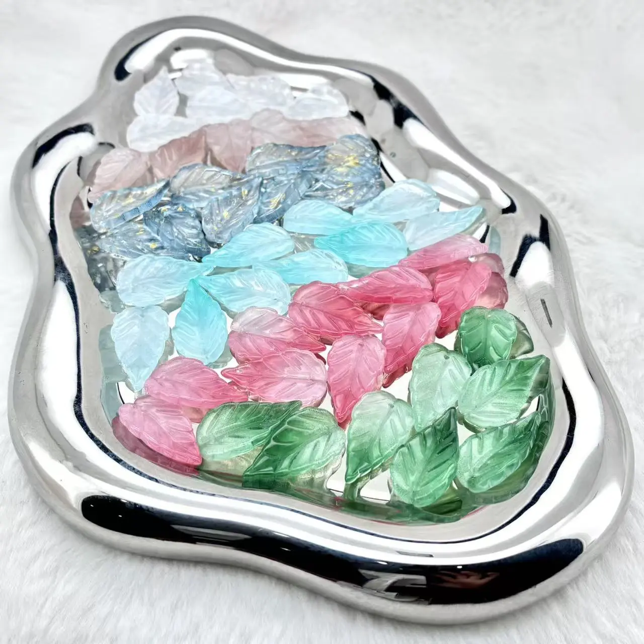 【New Arrival】Artistic Special Shape Glass Beads, 100 Pcs Colorful Blend Bead Mixes for DIY Jewelry Collectibles, Diy Handmade Beads, Charms