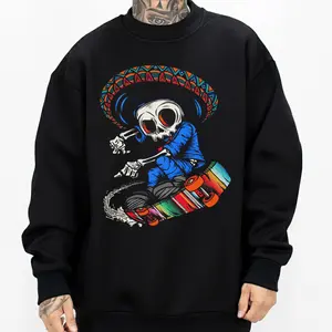 Skull art Mexican Chicano Pride Clothing Unisex Hoodie Medium Heavy Sweatshirt for Men & Women Full Size S-5XL 0119
