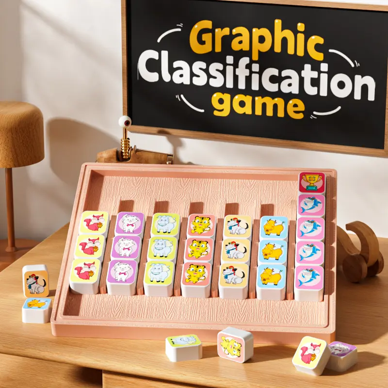SKYQITIAN Graphic Classification Game for Kids - Real-Life Version of Candy Crush - Super Exciting Two-Player Battles - Improves Hand-Eye Coordination & Reaction Time - Fun for Parent-Child Interaction or Friend Battles summerwins,summerwins
