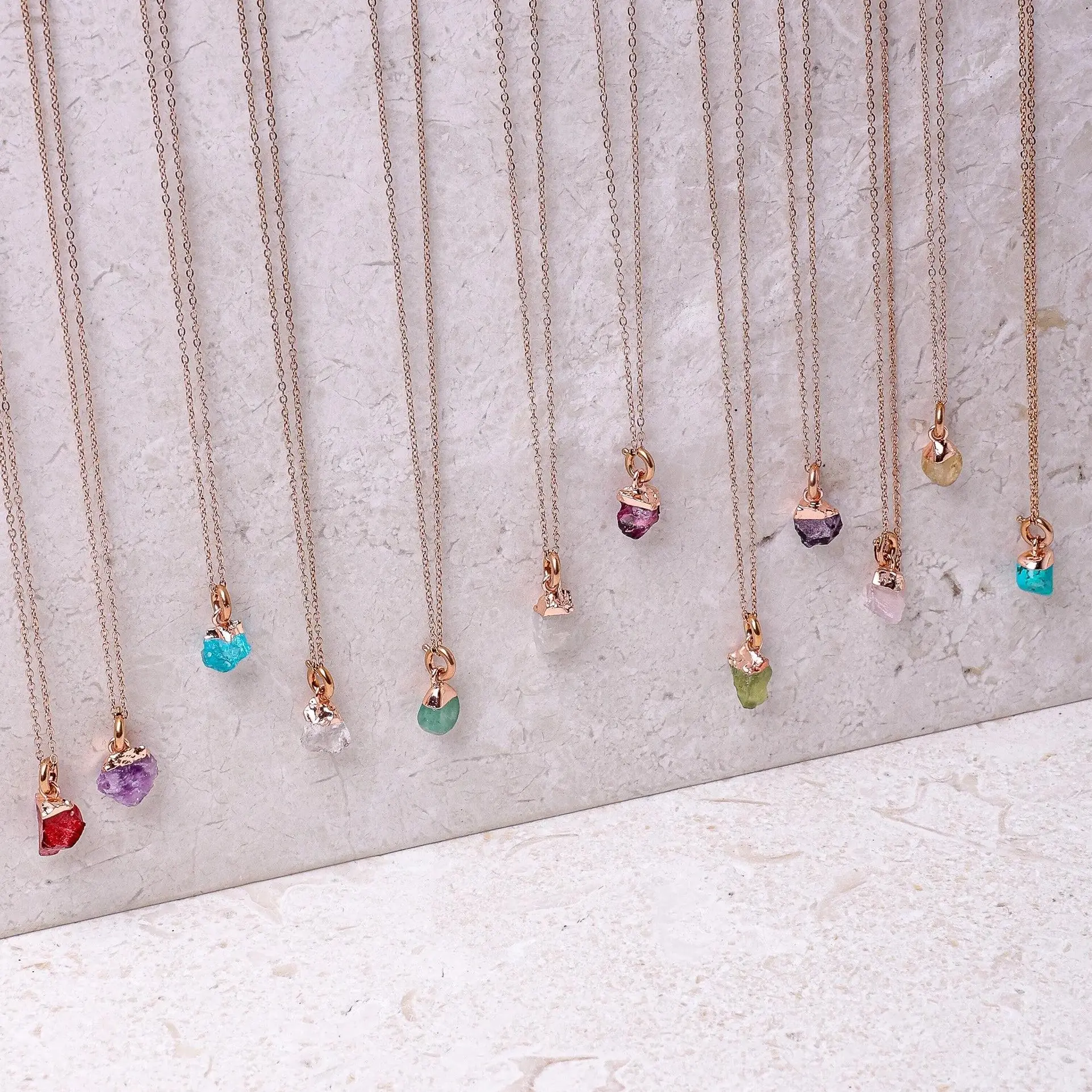 Raw Birthstone Charm