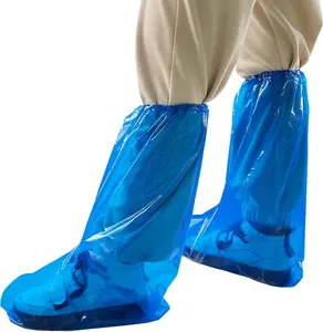 10 Pairs Disposal Type Waterproof Rainproof Plastic Shoe Covers, Disposable Overshoes for Men and Women, Ideal for Rainy Days and Cleaning Tasks
