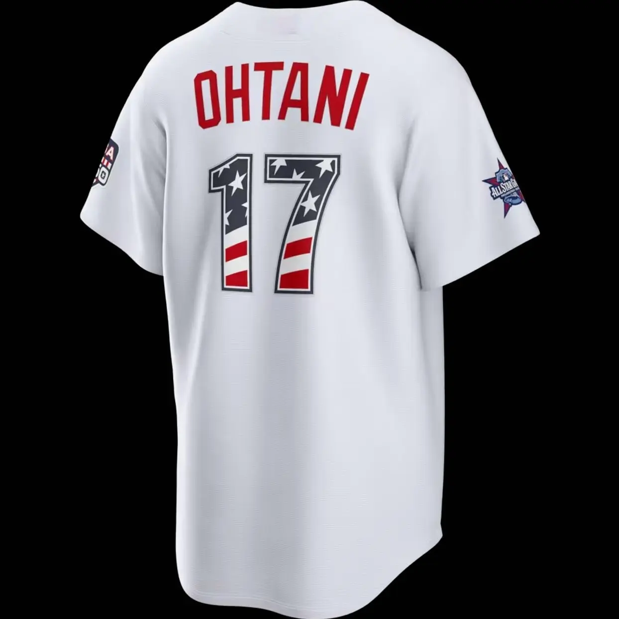 Unisex Baseball USA 250 Los Angeles Stadium Jersey Ohtani 17 2026 All-Star Edition Stars & Stripes Stadium Jersey