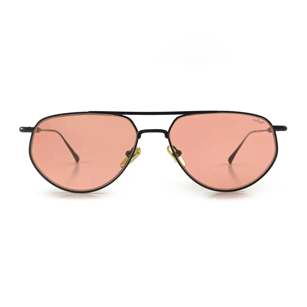 Infinit Petra Aviator Sunglasses, Black + Coral