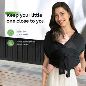 High-Quality X-Shape Baby Carrier, Ergonomic Design, Easy Carry Kangaroo Style, Premium Baby Backpack Wrap, Comfortable Infant Sling