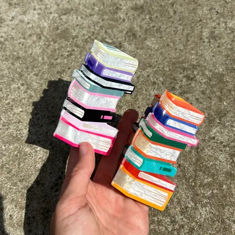 Book Shaped Hair Claw Clips - For Thin/ Medium Hair Thickness