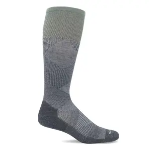 Sockwell Men's Diamond Dandy Moderate Graduated Compression Socks L/XL - Charcoal