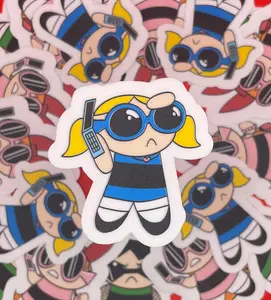 Y2K Powerpuff Girls Bubbles Sticker