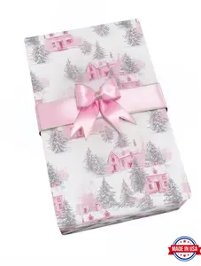 Toile French Wrapping Paper Christmas, Chateau Grand Millennial Chic French Countryside Wrapping Festive