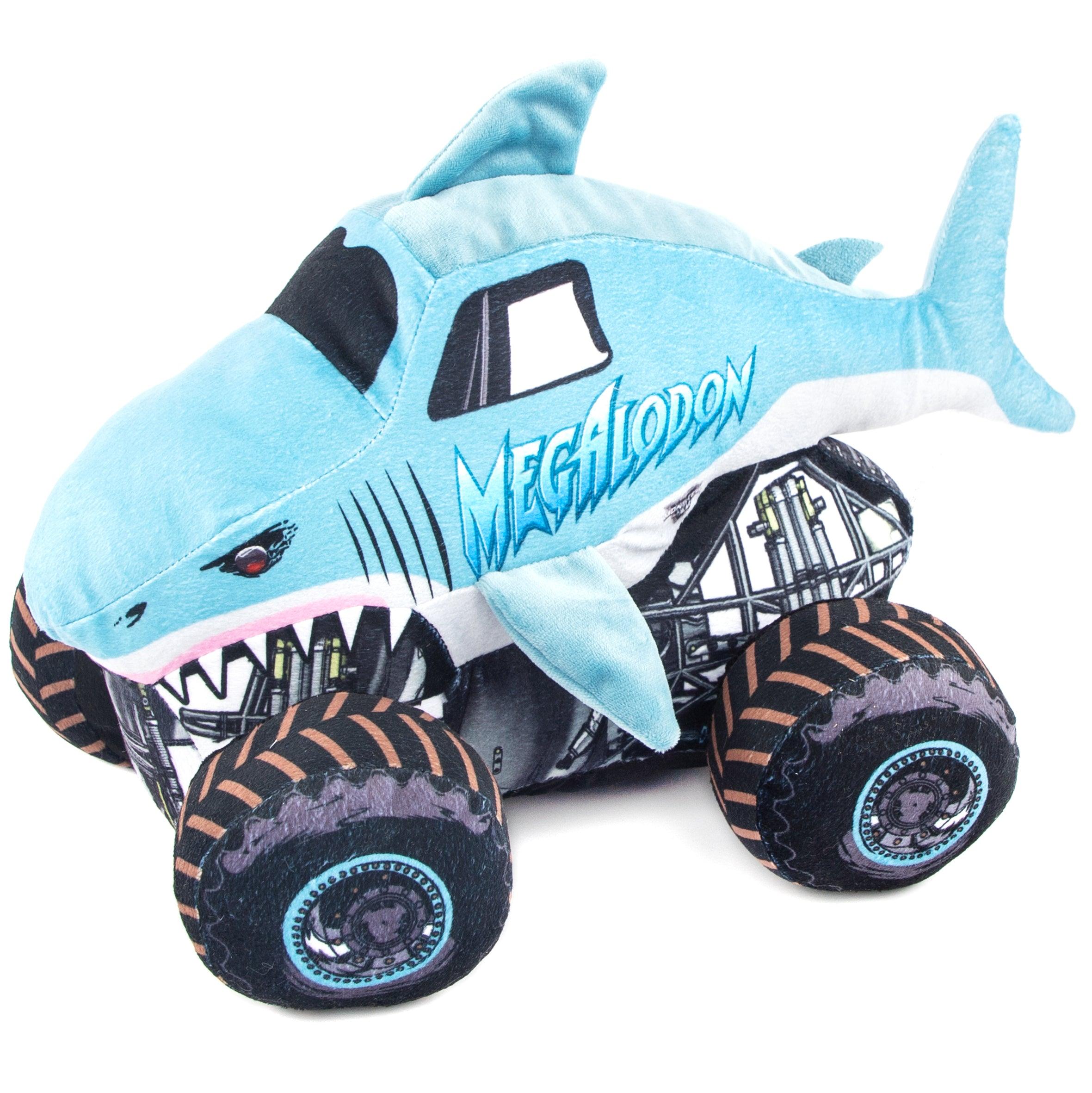 Jay Franco Monster Jam Plush Stuffed Megalodon Pillow Buddy