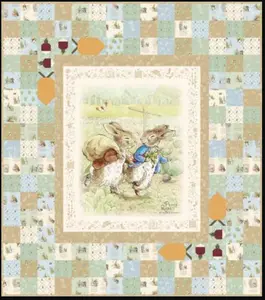 Peter Rabbit& Benjamin Bunny Quilt Kit