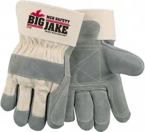 MCR Safety Cut Resistant Gloves, Model 1715, Size XL, White-Gray, All-Seasons Work Gloves for Home Improvement & Security Use
