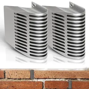 30 Pieces of Drainage Hole Covers for Brick Walls, Stainless Steel Drainage Hole Covers with Mesh Screen, Brick Hole Filling Covers for Wall Holes, Insert Wall Hole Covers for Isolating Rats, Snakes, and Other Reptiles