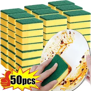 Magic Dual-Sided Heavy Duty Kitchen Cleaning Sponge Brush | Pot & Pan Rust Remover Scrubber