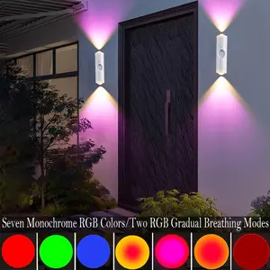 3-PACK Smart LED Night Light with Motion Sensor, RGB Gradient Dimmable Wall Lamp, USB Rechargeable – 7 Ambient Colors, Auto-On, Long Battery Life, Stick Anywhere, No Outlet Needed – Cozy, Plug-Free Lighting for Bedroom, Bathroom, Stairs & More