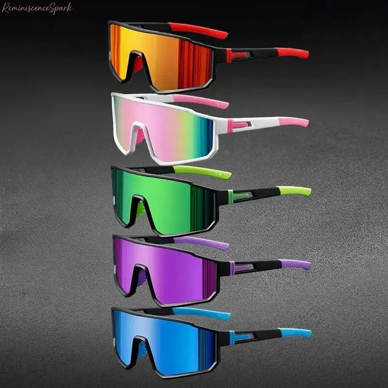 Unisex 5-Pack One-Piece Sports Sunglasses, Oversized wraparound style featured polarized UV400 shield, anti-glare windproof lenses, great for travel, cycling, hiking, fishing, motorcycle riding and daily outdoor wear