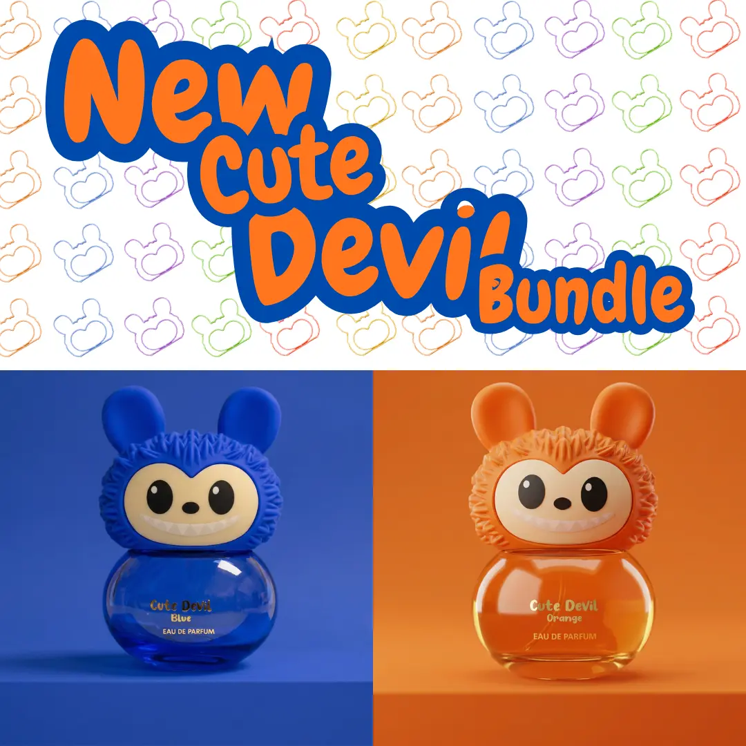Cute Devil Duo perfume Bundle – Blue & Orange 100 ml EDP each