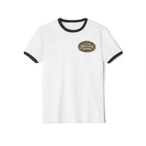 Think Bigger Vintage Ringer T-Shirt | Retro Streetwear Graphic Tee