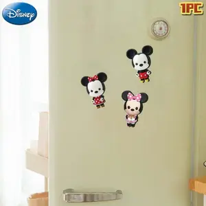 1PC Disney Officially Licensed 3 Designs Choose Classic Mickey and Minnie Mouse Characters Classic Cartoon Style Refrigerator Magnet Decorations Kitchen Home Gifts Cute PVC 3D Holiday Christmas