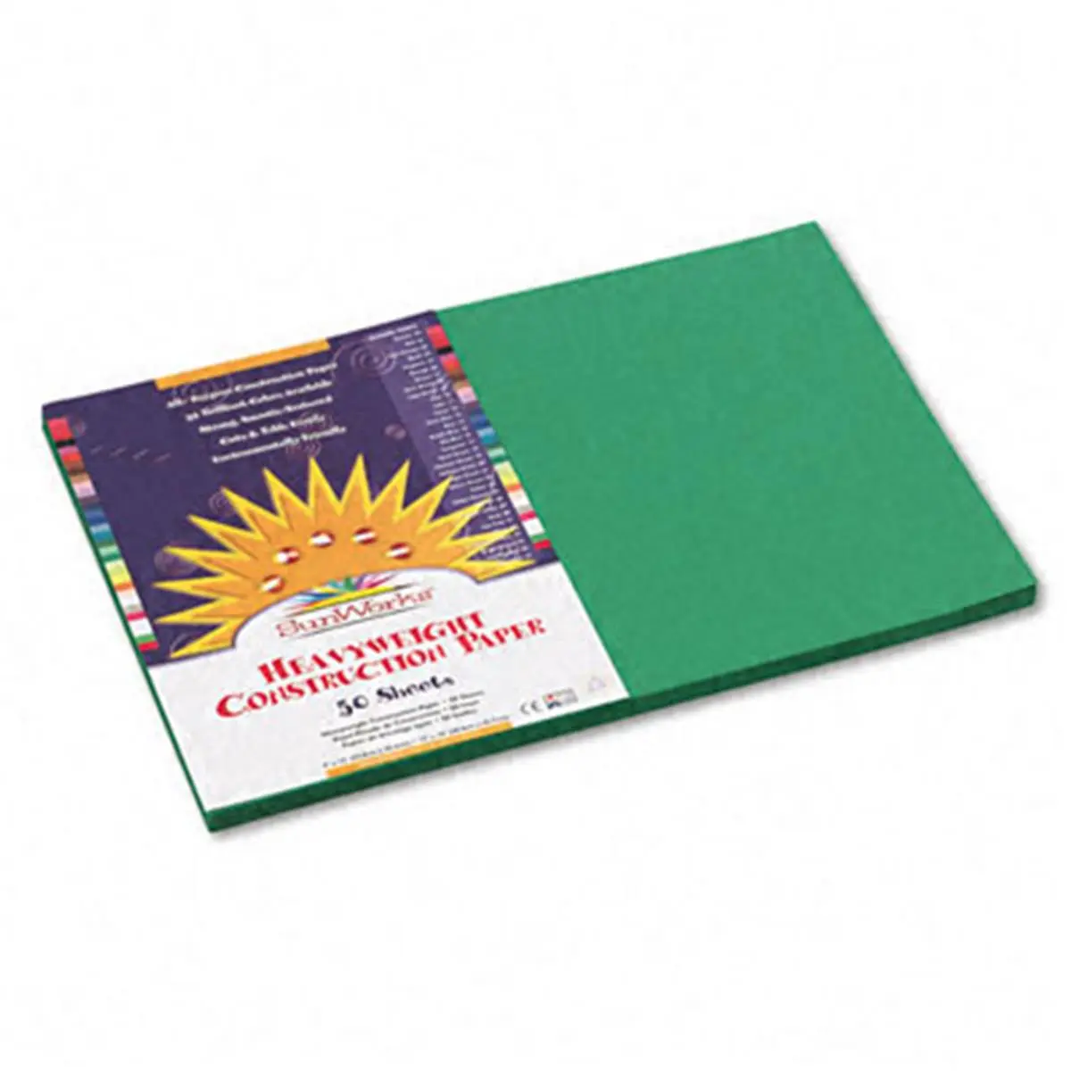 SunWorks Construction Paper Heavyweight 12 x 18 - Holiday Green