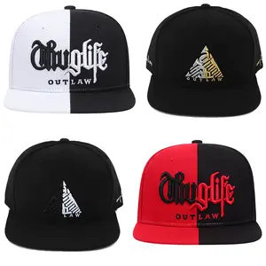 Thug Life Outlaw Snapback Cap – 3D Embroidered Streetwear Hat