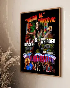 Weird Al Yankovic Kia Forum Bigger & Weirder 2025 Tour Posters