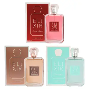 Women's Perfume Trio Bundle - Elixir Crisp, Elixir Timeless, and Elixir - Eau de Parfum Spray for Women 100ml/3.4 fl.oz Each