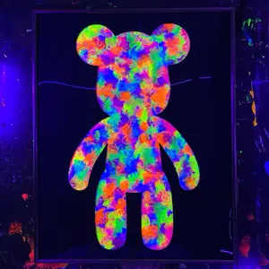 Abstract Bear-4 Colorful Abstract Design with Unique Pattern