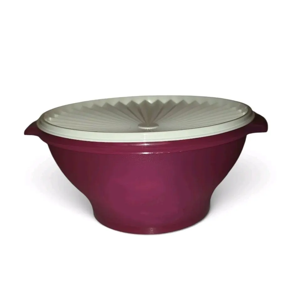 Tupperware Magenta Heritage Bowl - Stylish Serving Tableware with Decorative Design, Elegant Finish, Versatile Use