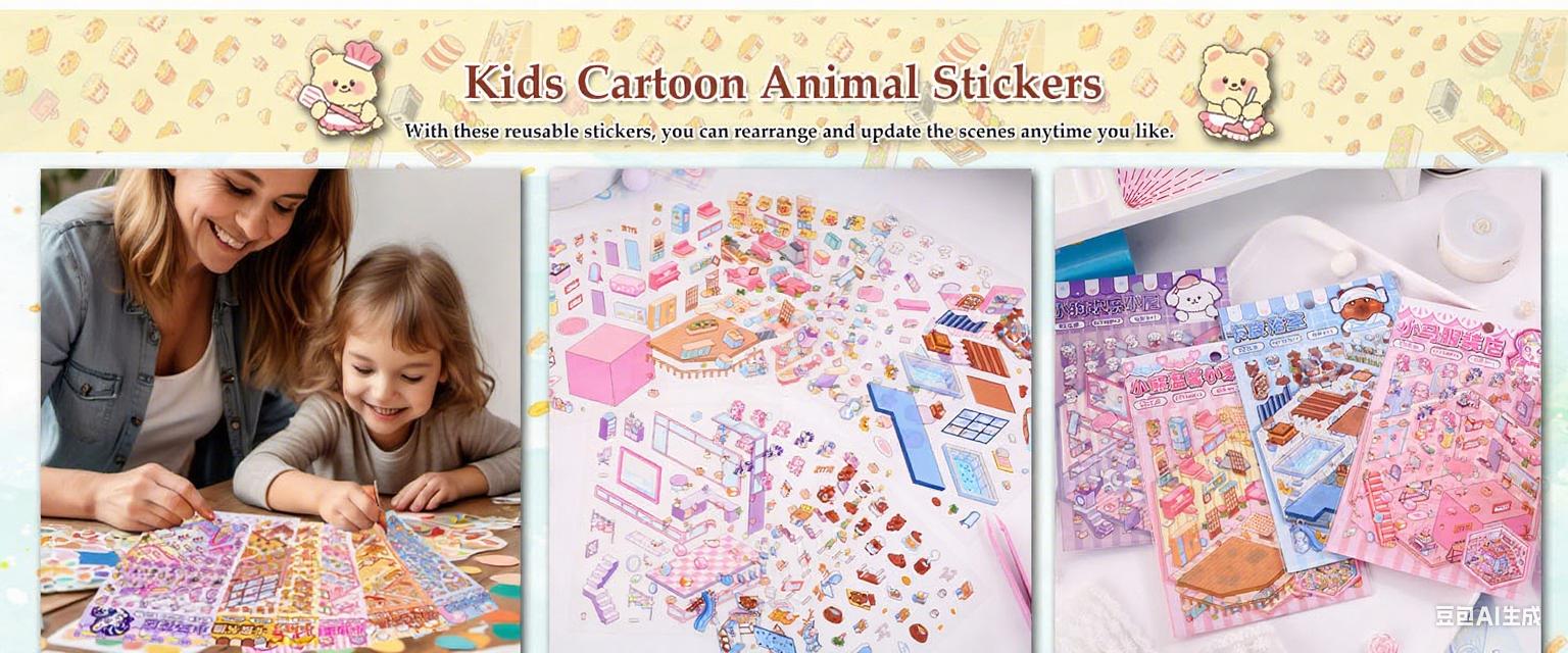 3D Sticker Scenes: Therapeutic Sticker Art for Adults—Featuring 4 Exquisite Isometric 3D DIY House Scenes; A Charming Art Sticker Collection Designed Especially for Girls