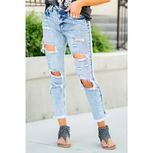 KanCan Amy High Rise Mom Fit Jeans Medium Blue Regular & Plus Size
