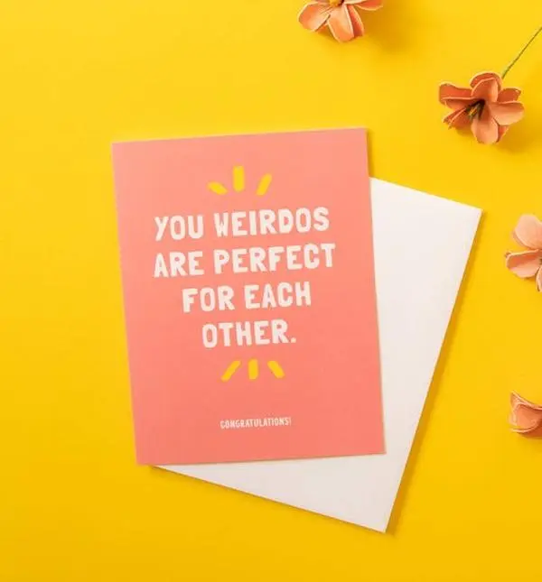 Weirdos Wedding Card | Funny Marriage Greeting Card