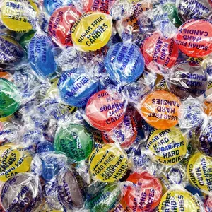 Sugar Free Hard Candy Mix | 1-Pound Pack | About 75 Pieces | Assorted Fruit Flavors | Individually Wrapped Sugarless Candies for Office Bowl | Lemon, Lime, Cherry, Orange, and Berries