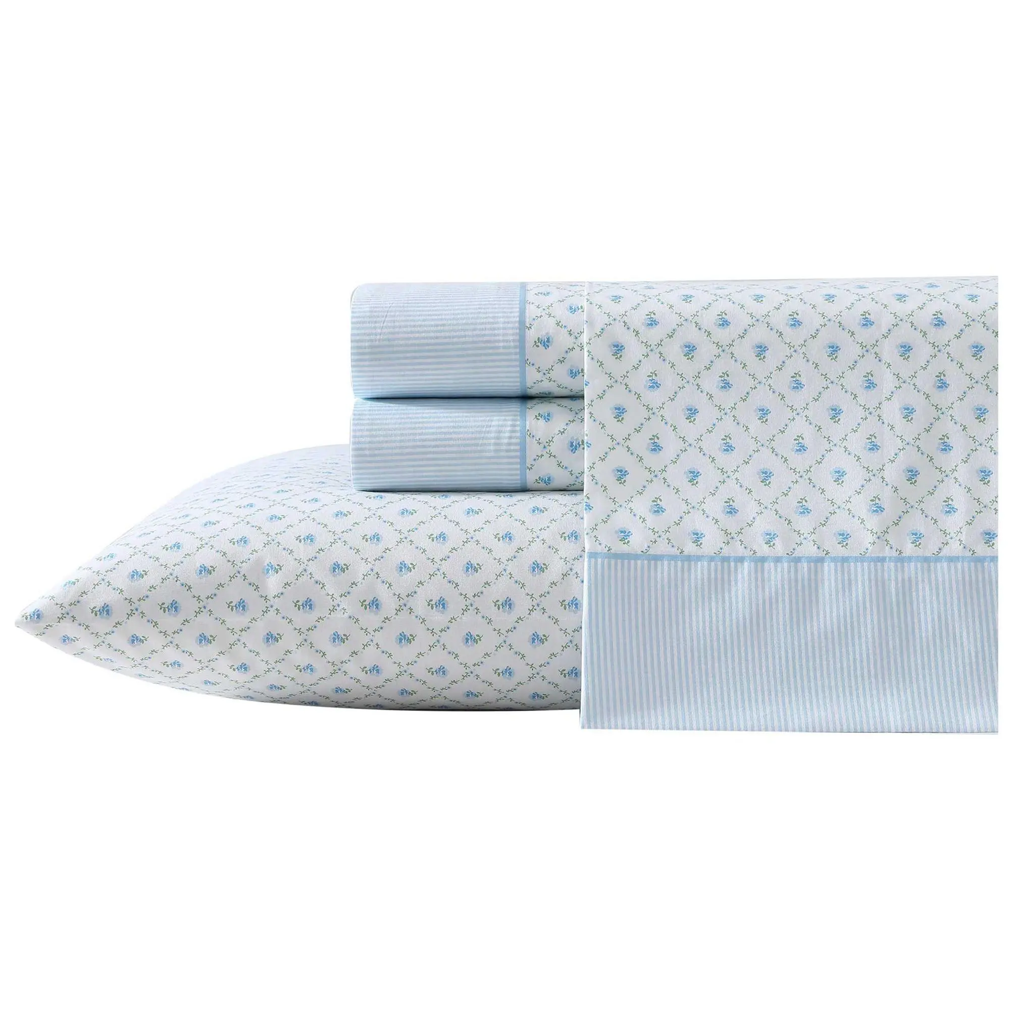 Laura Ashley Kate Blue-Green Full Sheet Set
