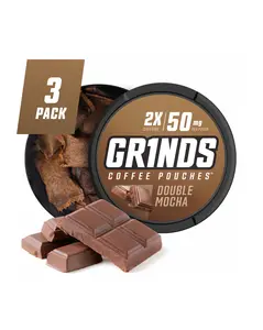 Grinds Coffee Pouches - Double Mocha (Pack of 3)