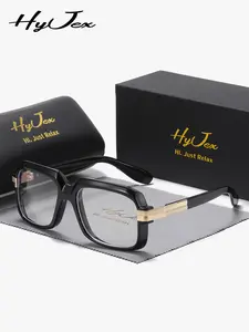 HYJEX 1 Piece Unisex Lightweight Design Full Frame Anti Blue Light Plano Glasses Suitable For All Face Shapes Square Frame Plano Glasses