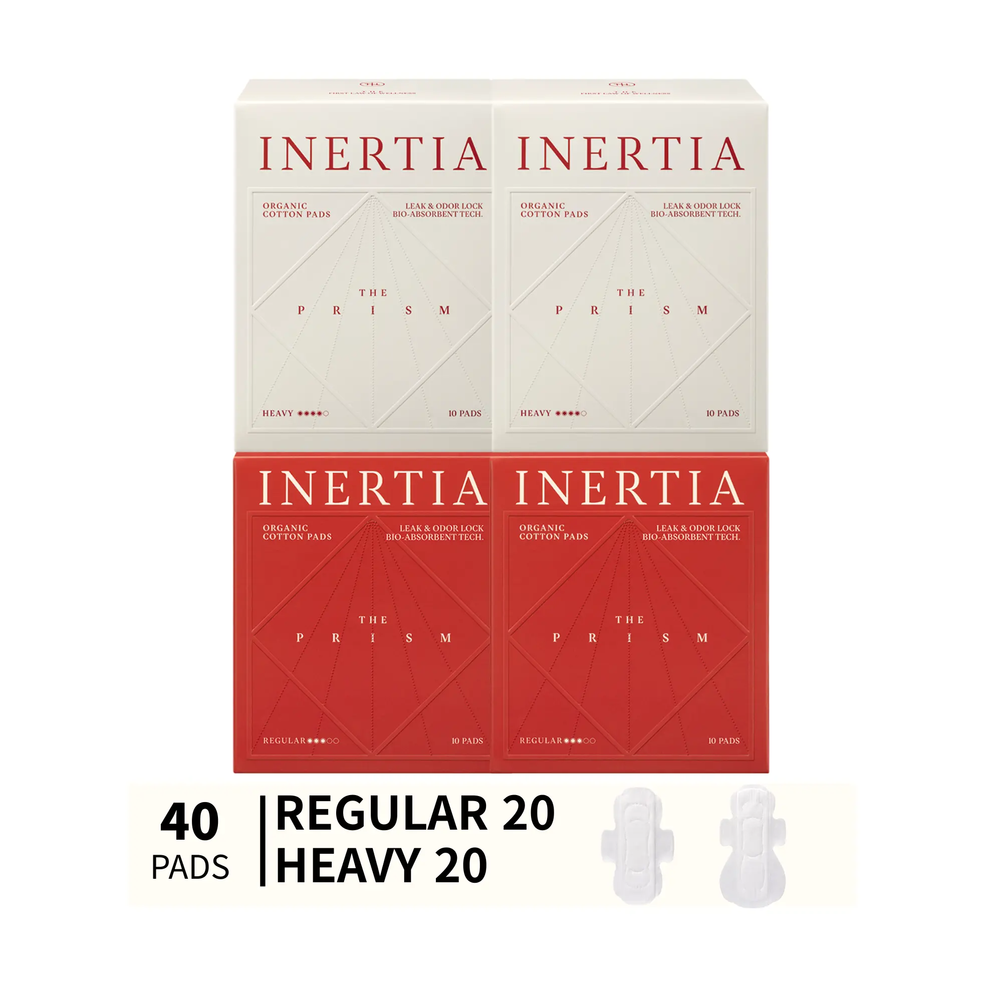 REGULAR 2+HEAVY 2 Absorbency (PACK of 4)