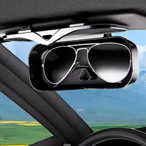 Sun Visor Case Clip for Car Glasses Box Portable Frame Driving Sunshade Auto Interior Accessories Car Glasses Cases